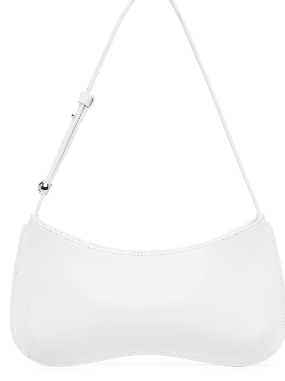 Jacquemus White Curved Shoulder Bag
